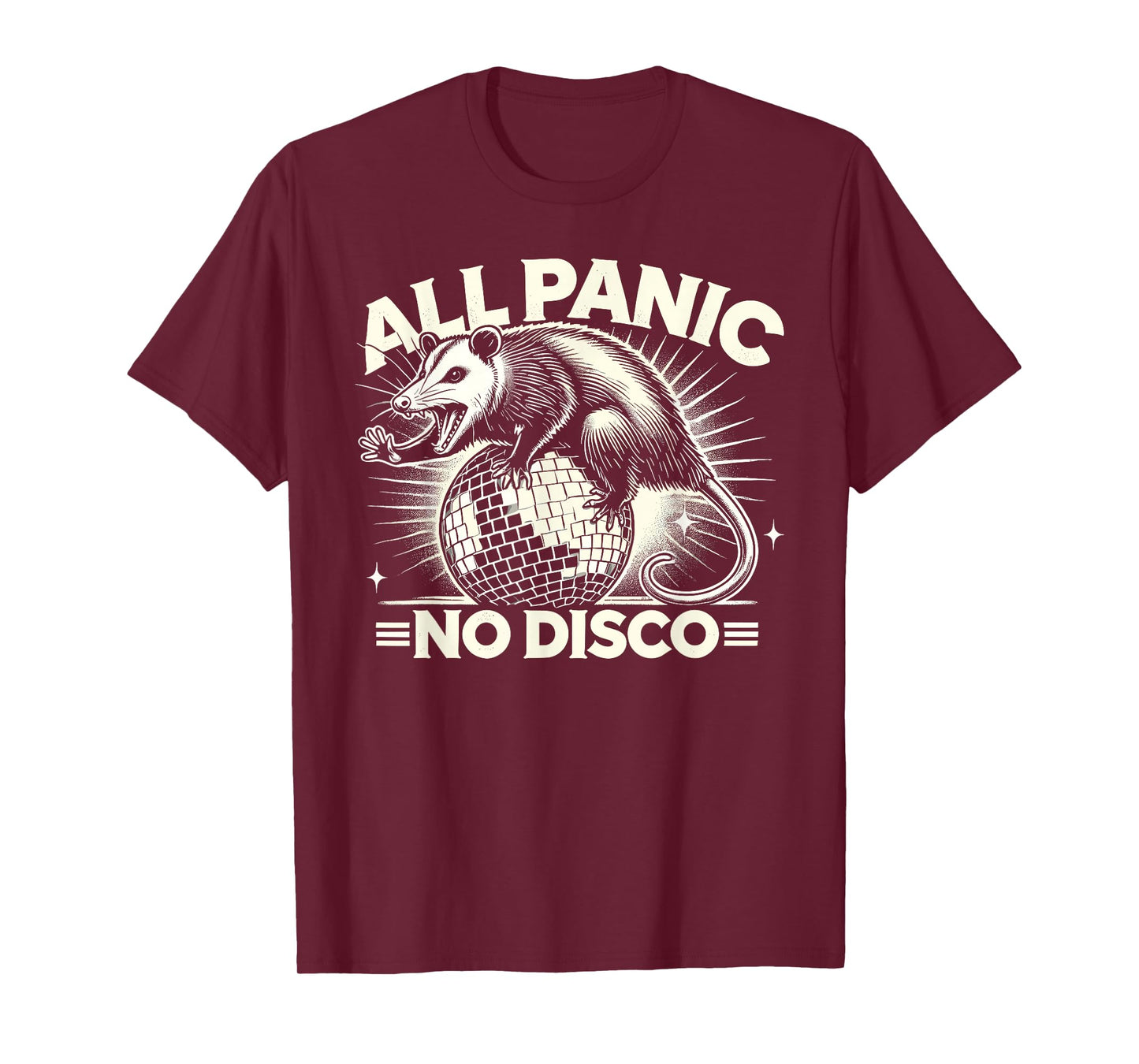 All Panic No Disco Opossum Funny Screaming Possum T-Shirt