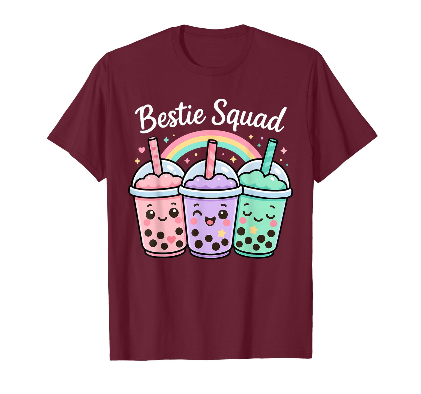 Bestie Squad Twin Day for Girls BFF Boba Tea Best Friend T-Shirt