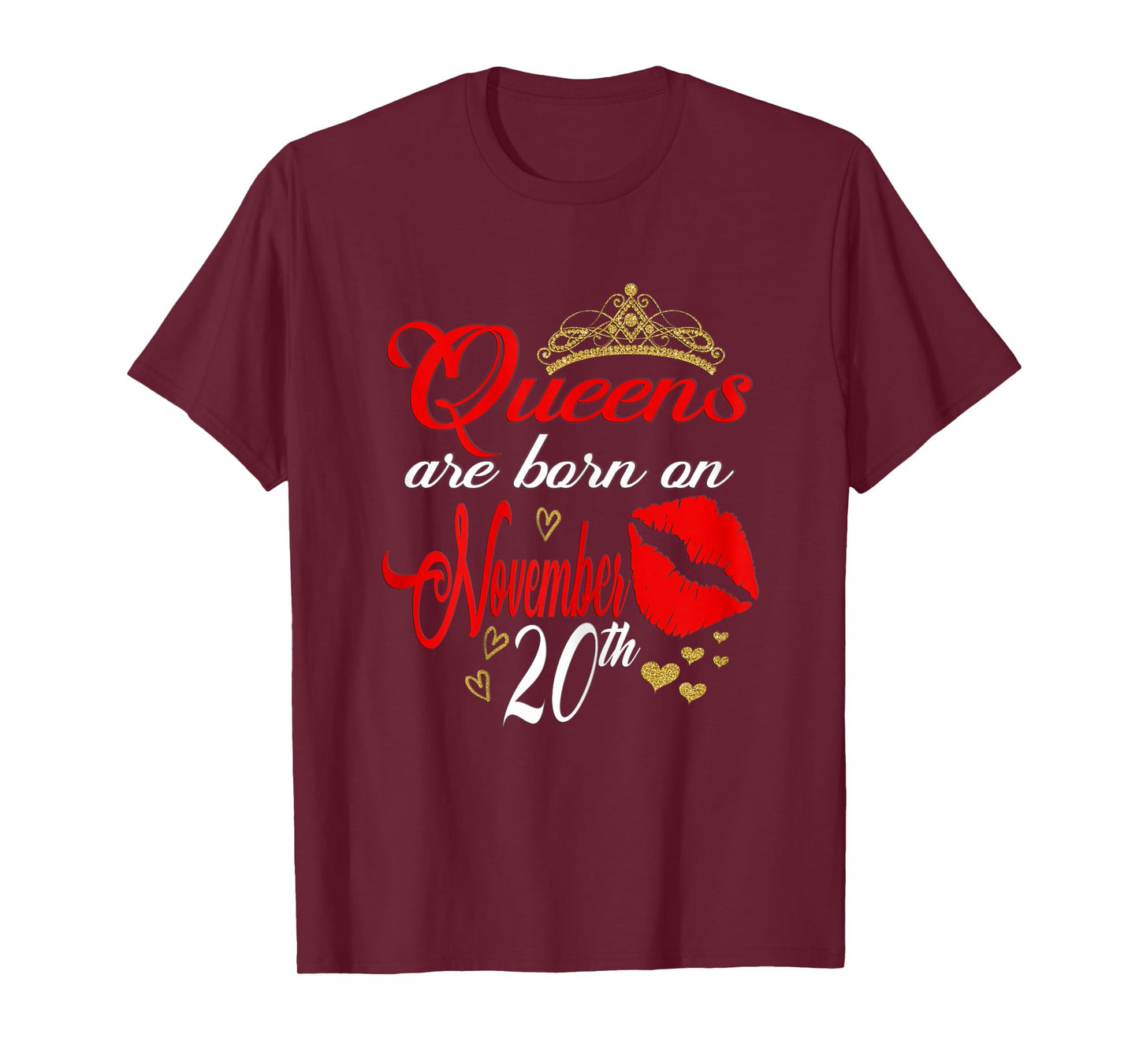 Womens Queens are Born on November 20th Scorpio Birthday Zodiac T-Shirt