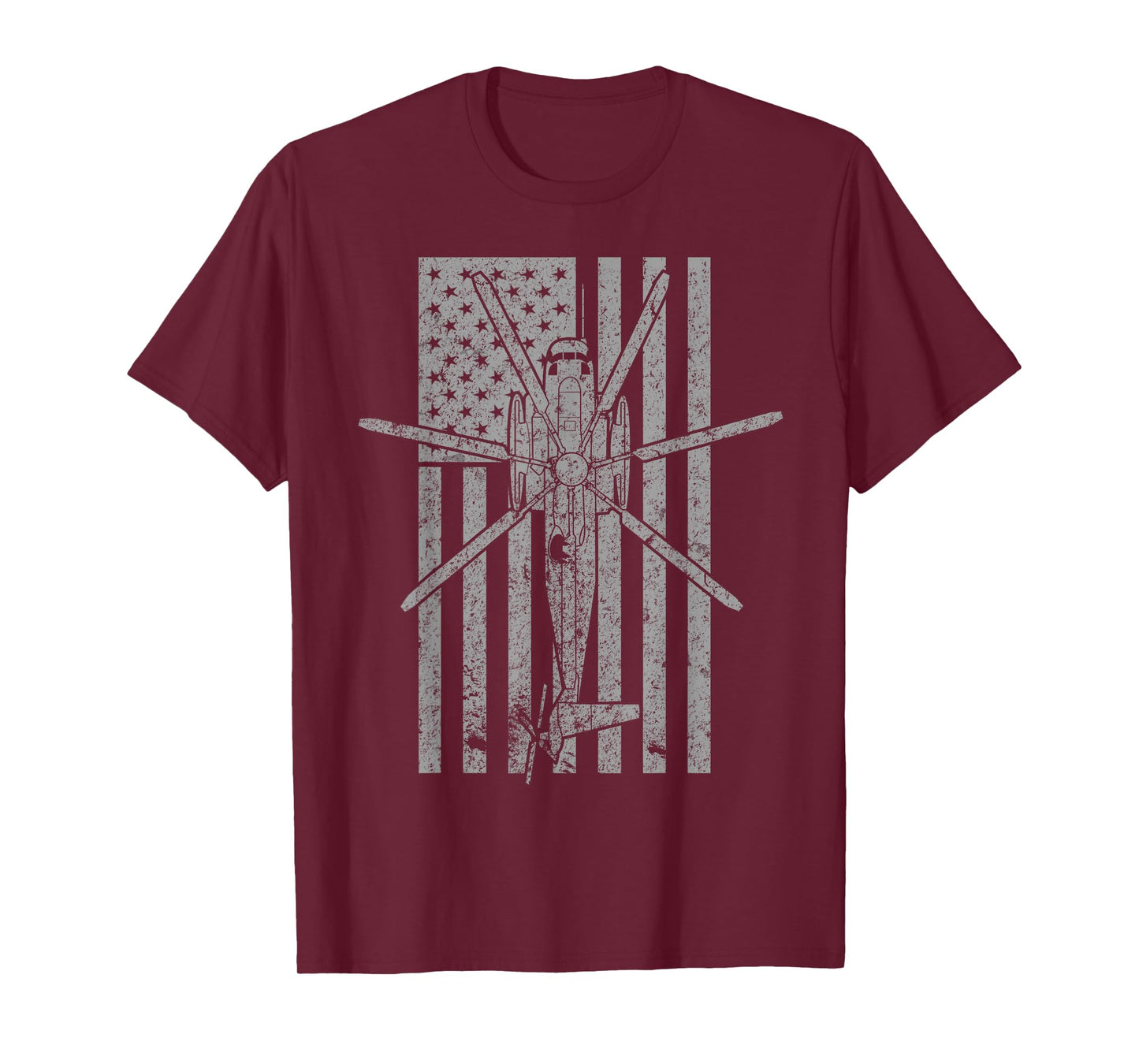 CH-53 Sea Stallion Military Helicopter Vintage Flag T-Shirt T-Shirt