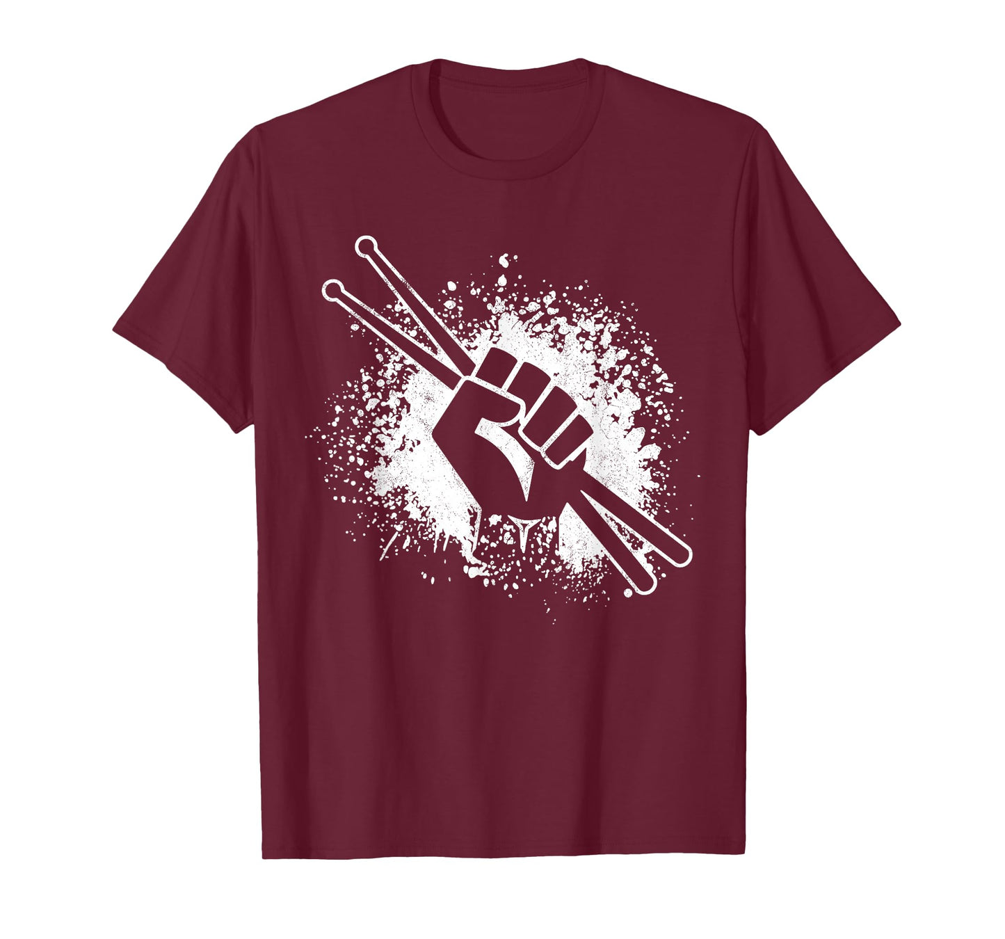 Drummer Gift Drumming Drums Fist Drum Sticks Rock Musician T-Shirt