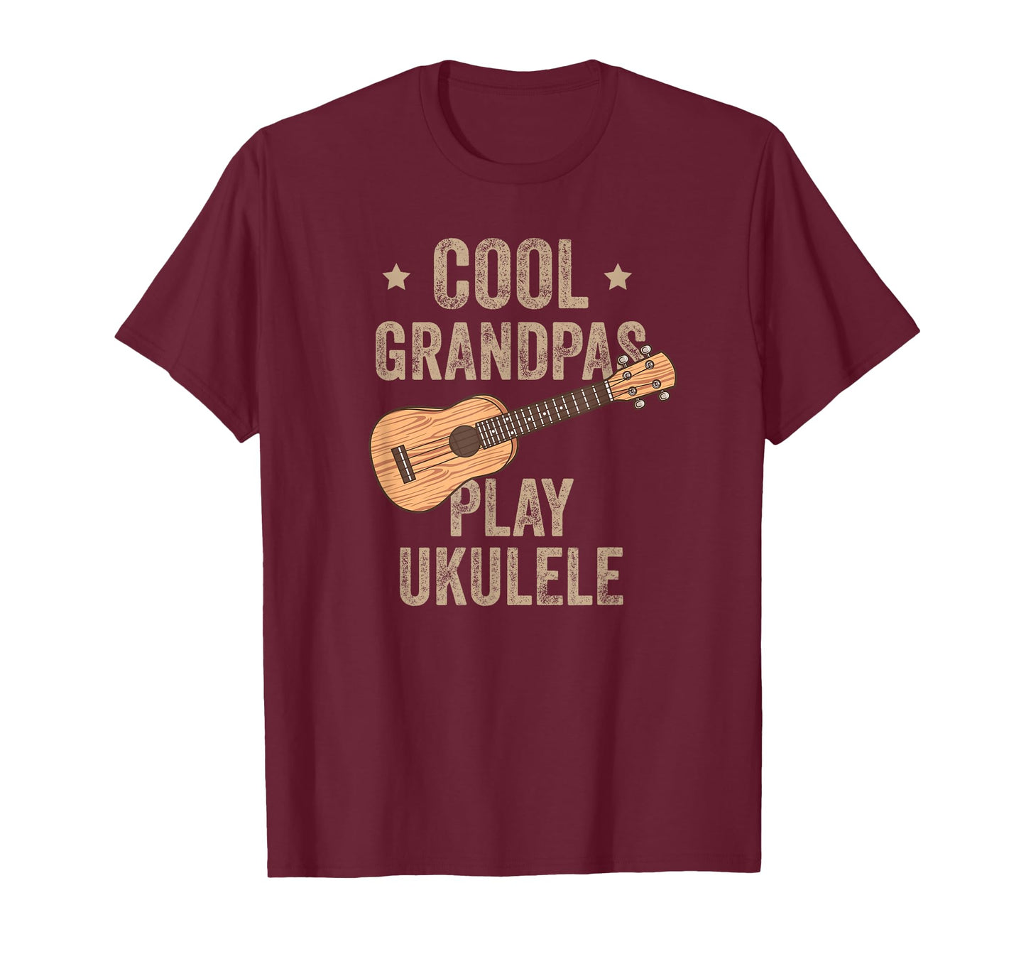 Cool Grandpas Play Ukulele Ukulele Music Guitar T-Shirt