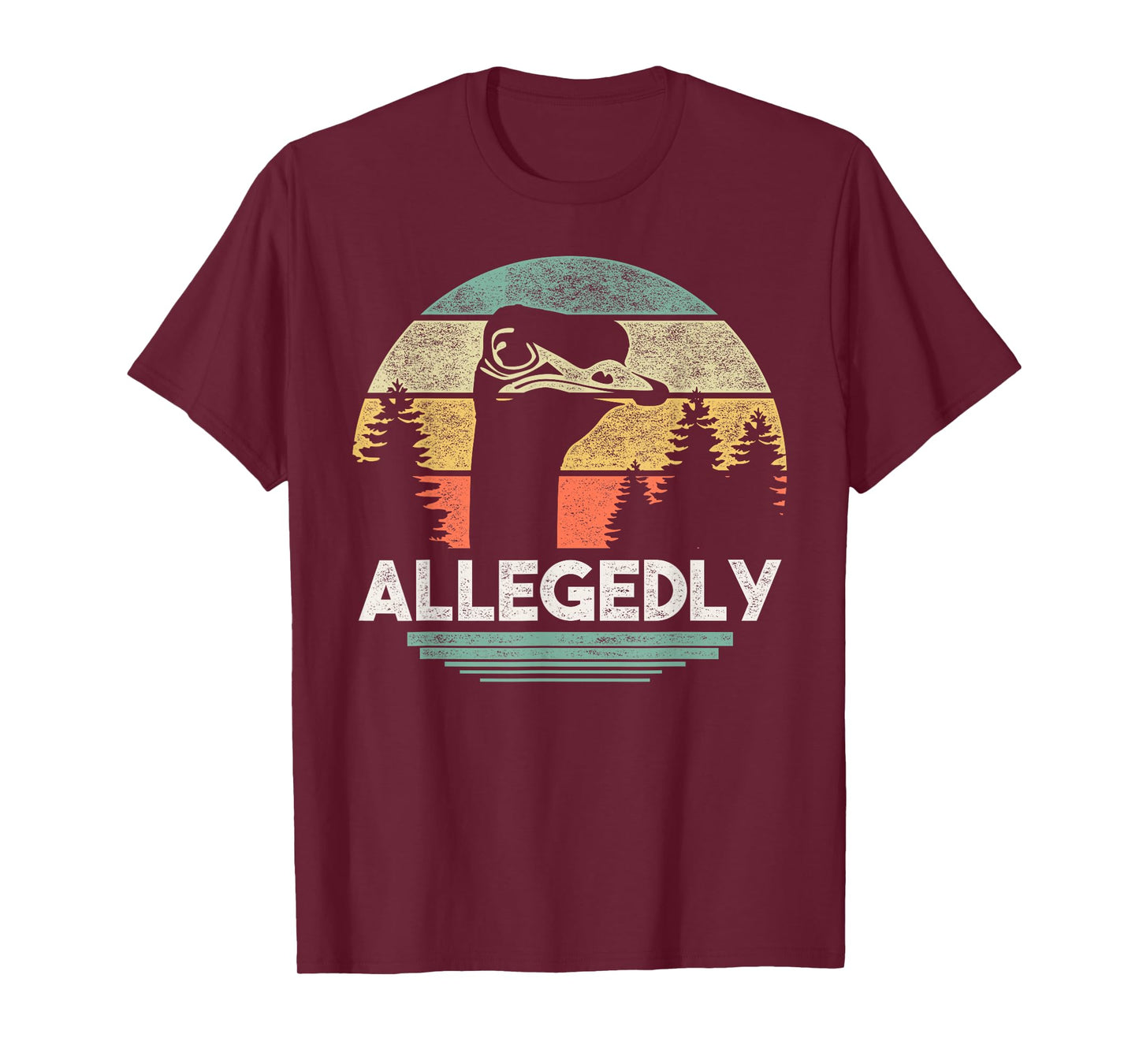 Allegedly Ostrich T Shirt Funny Bird Lover T-Shirt