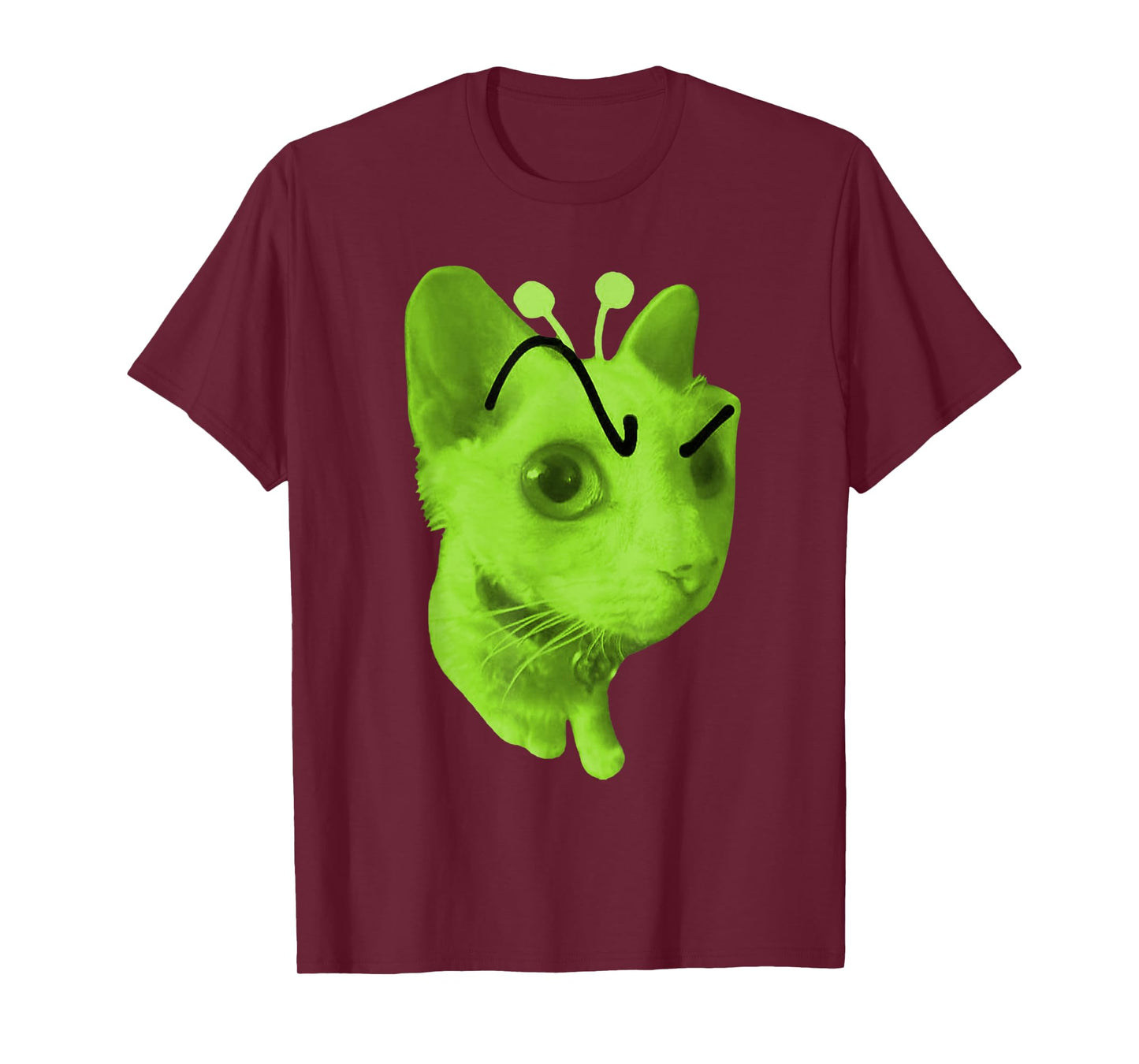 Gnarp Cat Silly Alien Cat Meme Brainrot Meme Funny Silly Cat T-Shirt