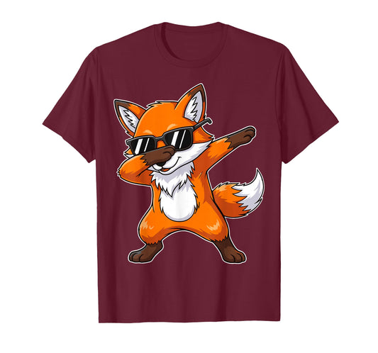 Dabbing Fox Sunglasses Foxes Animal T-Shirt
