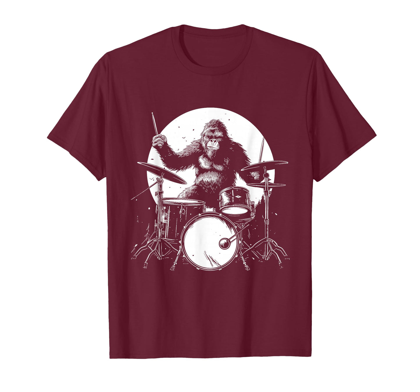 Bigfoot Drummer - Funny Sasquatch Drummer T-Shirt