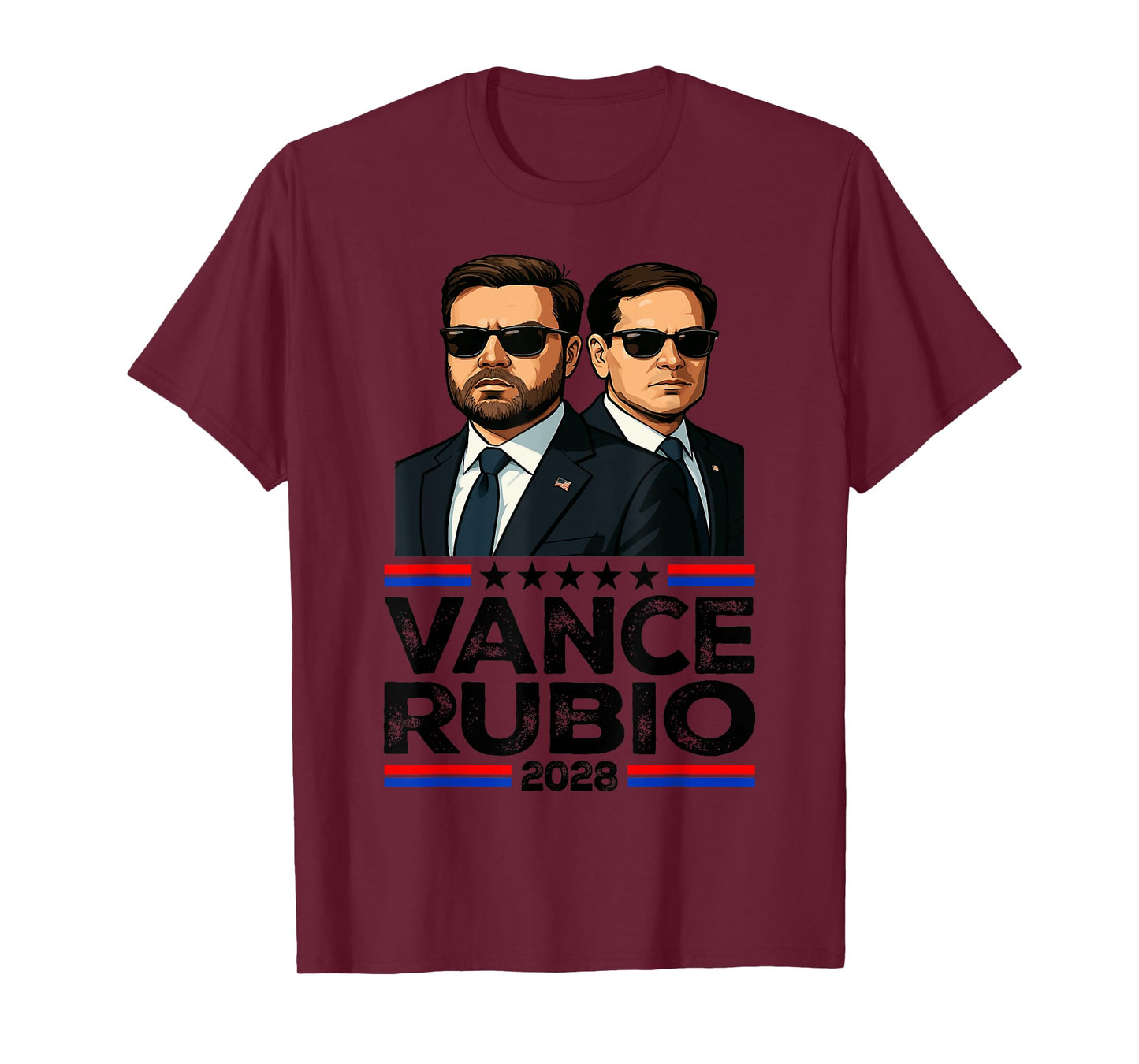Vance Rubio 2028 J D Vance Marco Rubio President 2028 Funny T-Shirt