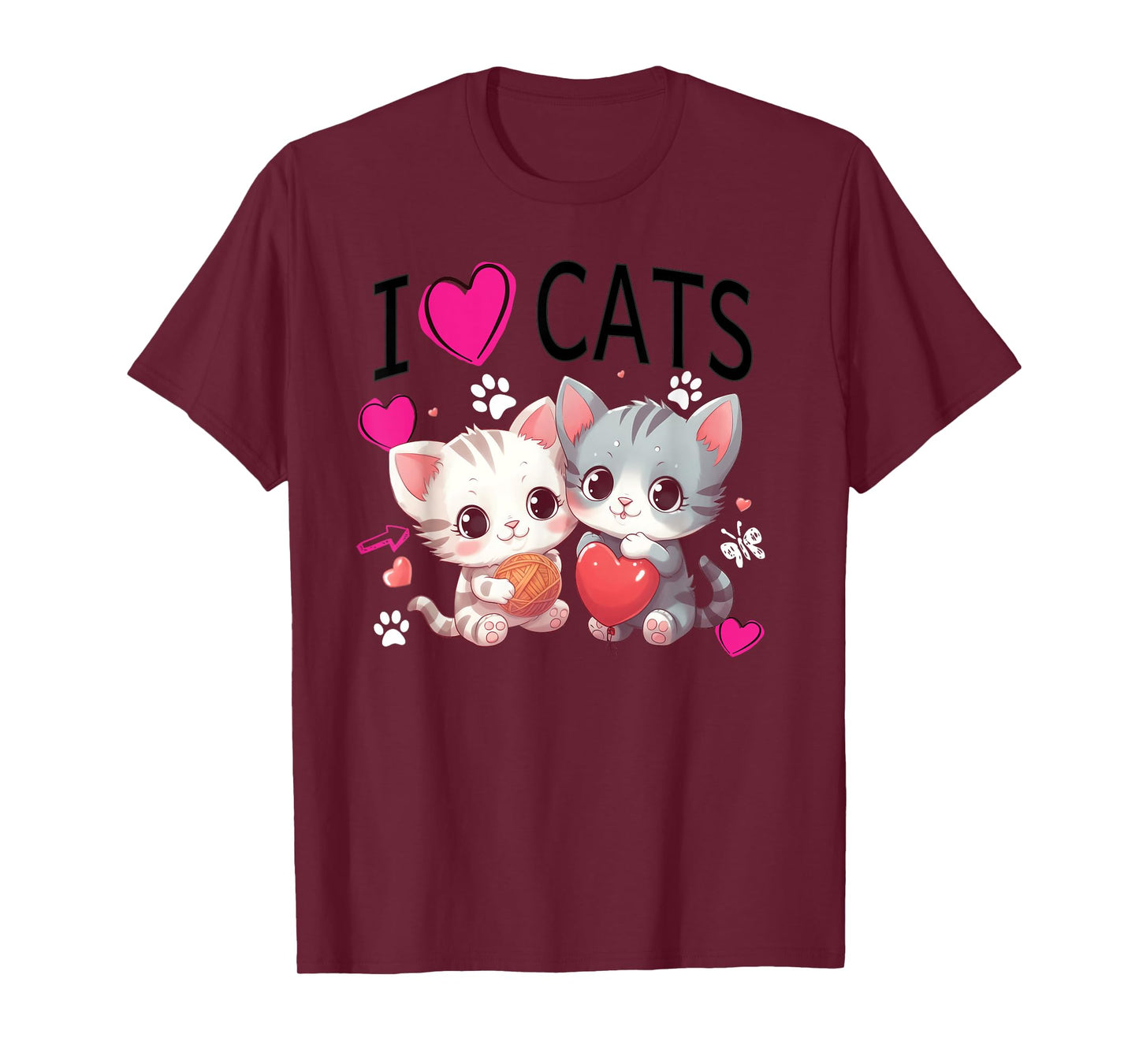 I love cats Tees Just a girl who loves Cats Gifts idea T-Shirt