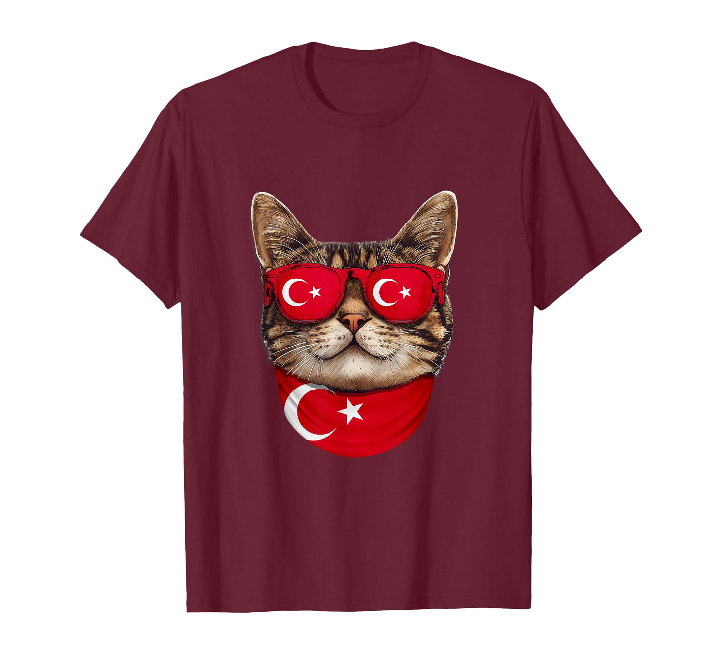 Turkish Flag American Bengal Cat Heritage Turkey T-Shirt