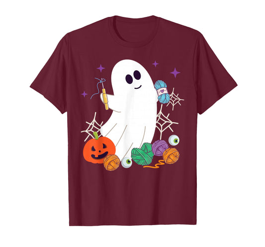 Crocheting Halloween Ghost T-Shirt