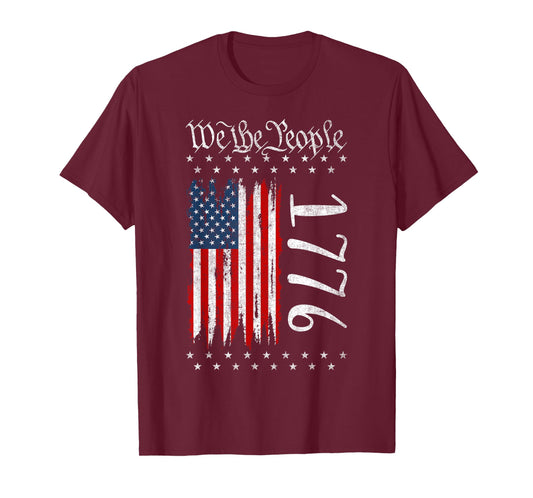 US Flag Constitution of The USA Patriotic 4th of July T-Shirt