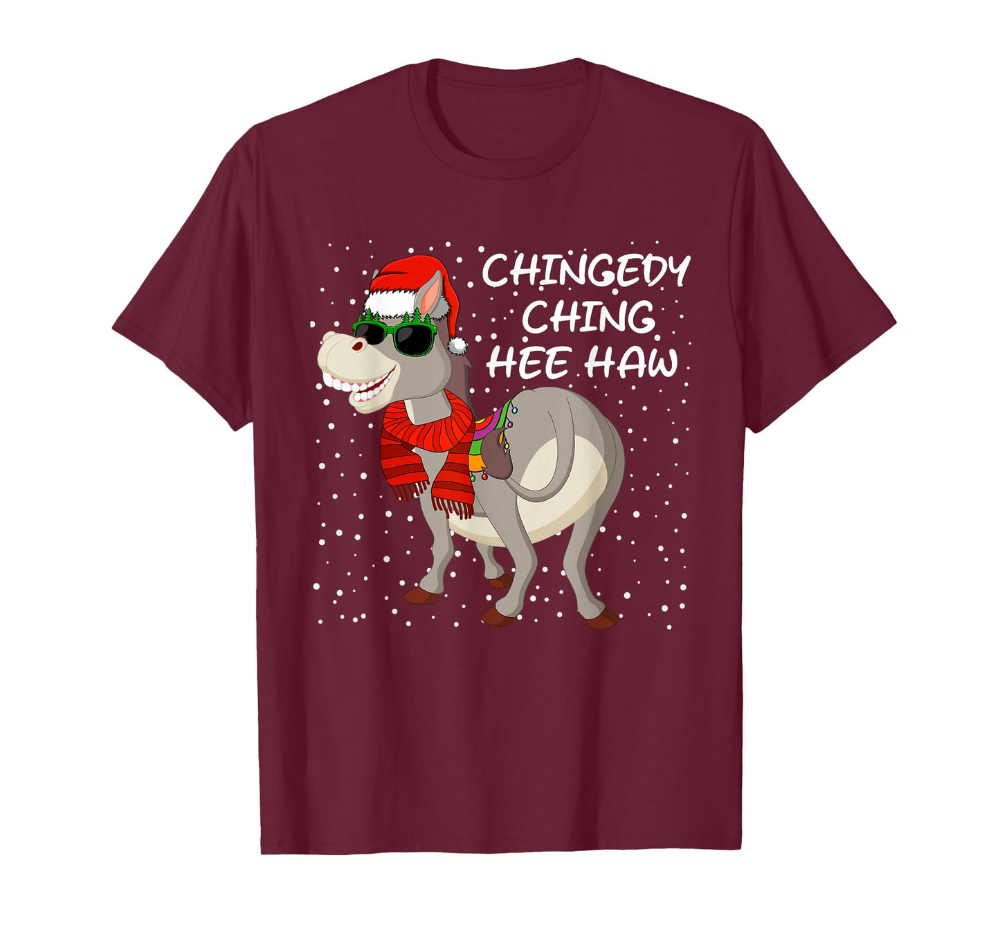 Christmas Donkey Italian Xmas Funny Donkey Lover Pajamas T-Shirt