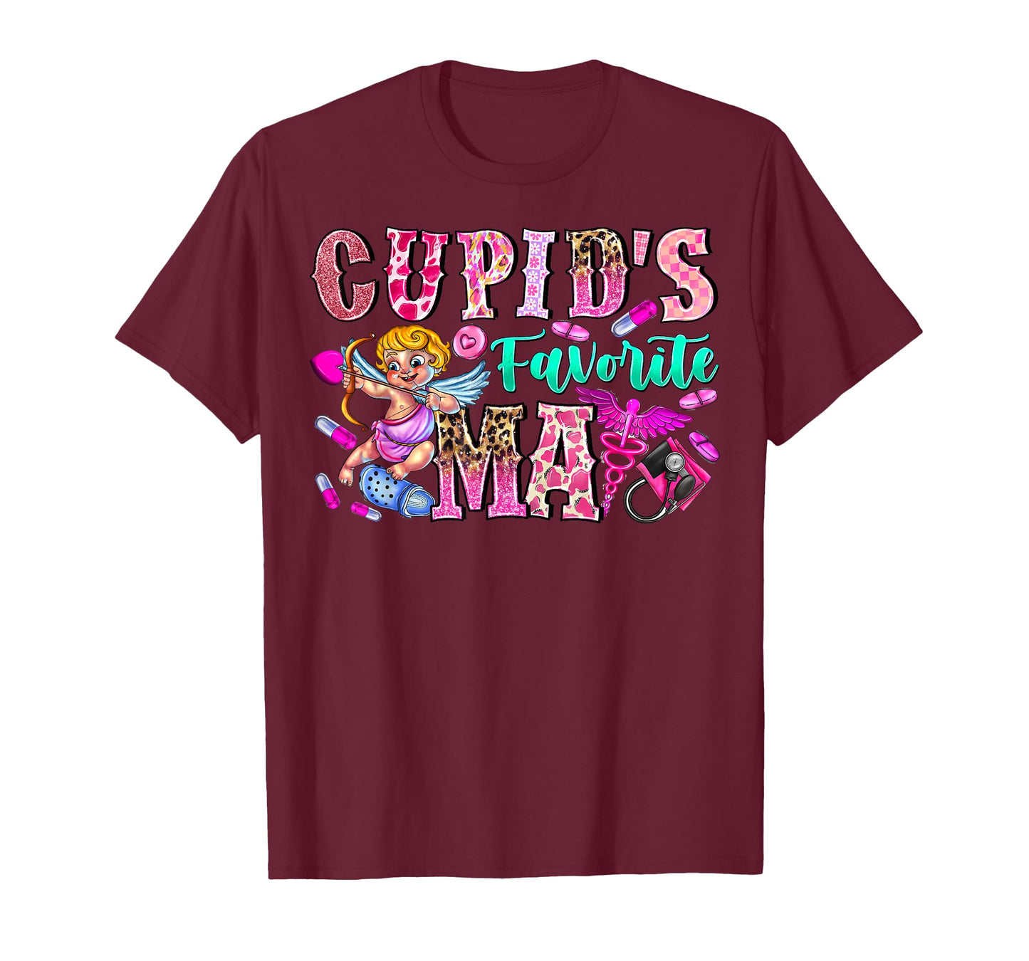 Cupid's Favorite MA Medical Assistants Valentines Day Women T-Shirt