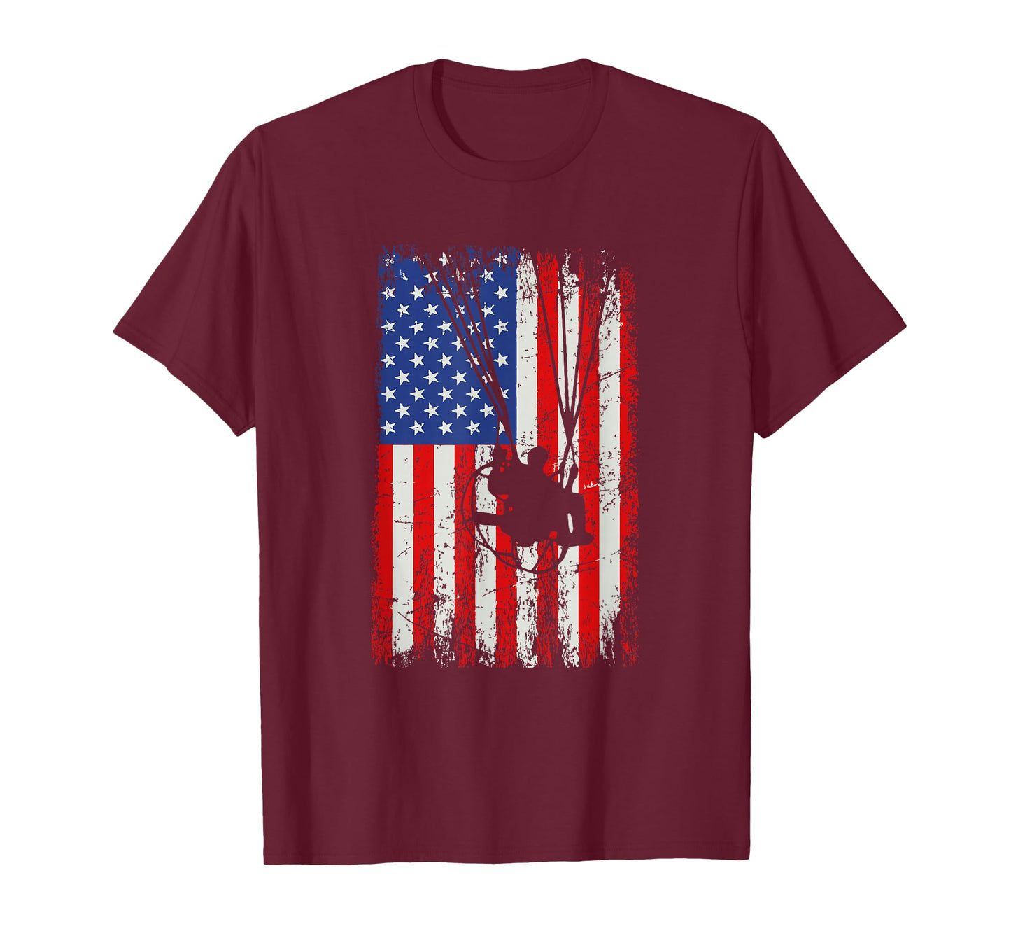 paramotor American Flag, paramotor T-Shirt