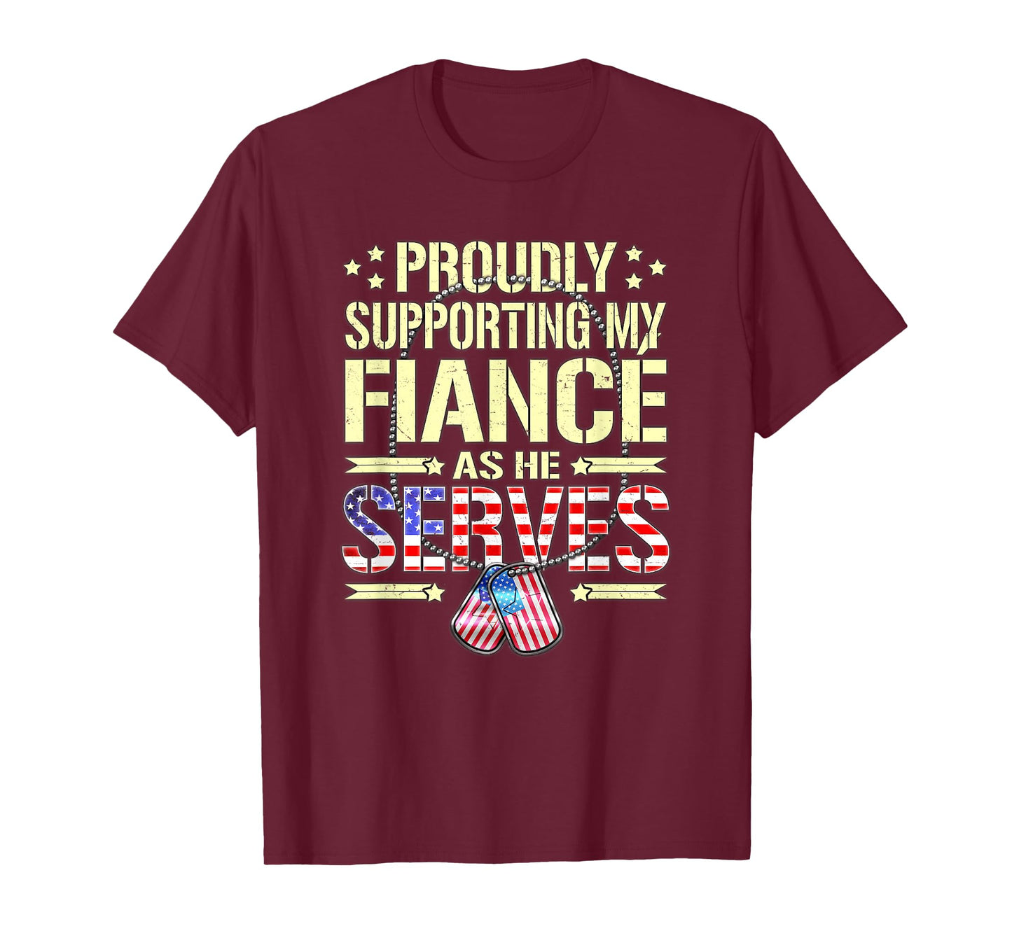 Supporting My Fiance As He Serves - Proud Army Fiancee Shirt T-Shirt