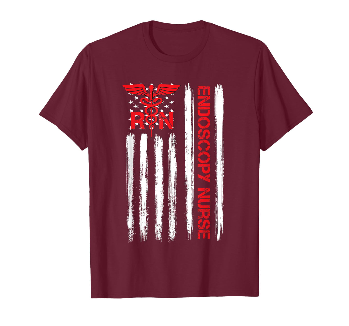American Flag RN Endoscopy Nurse Gastroenterologist GI T-Shirt