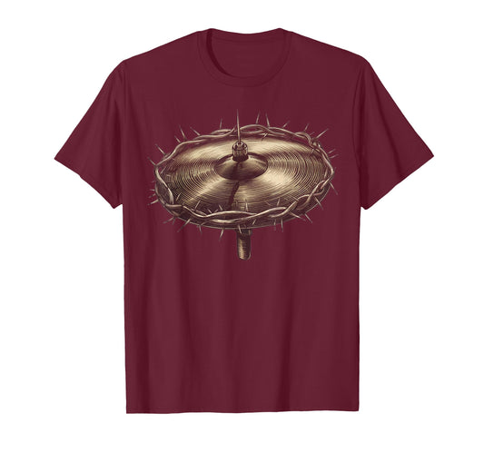 Christian Drummer Shirt Drum Sticks Cross Religious Band T-Shirt