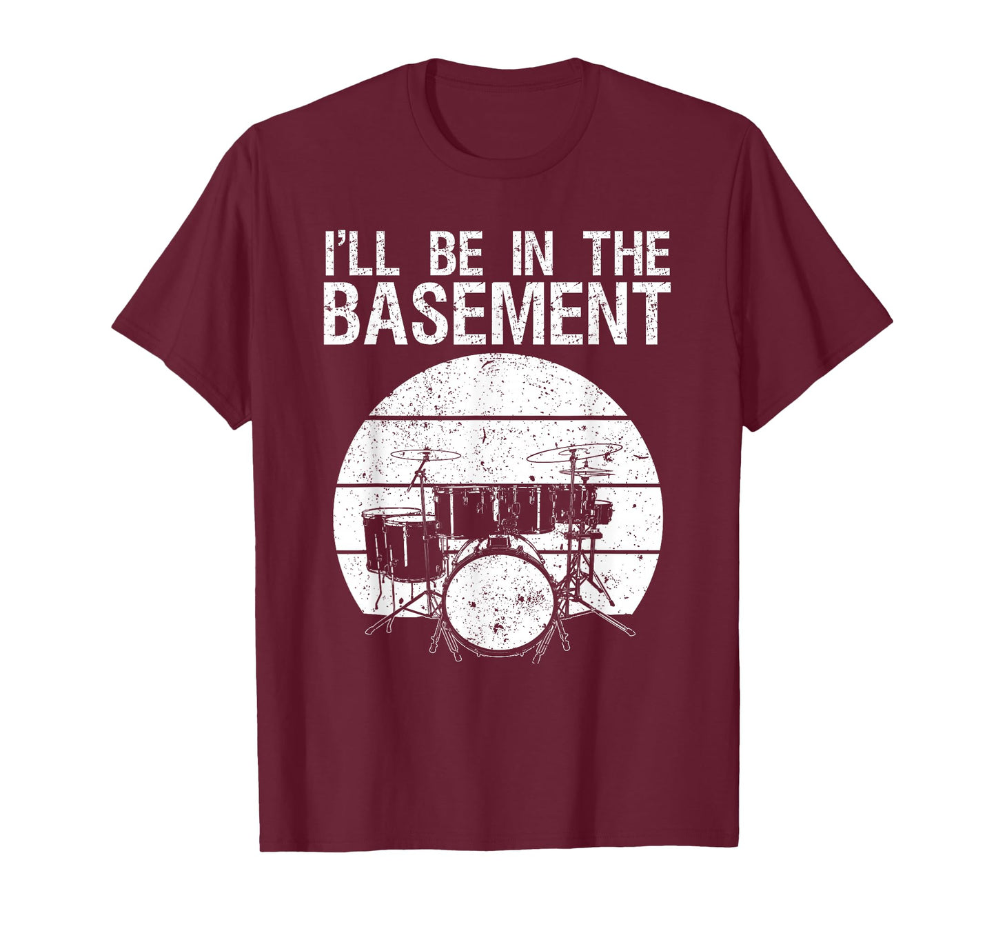 Funny Drummer Art Men Women Drumming Drum Set Music Lover T-Shirt