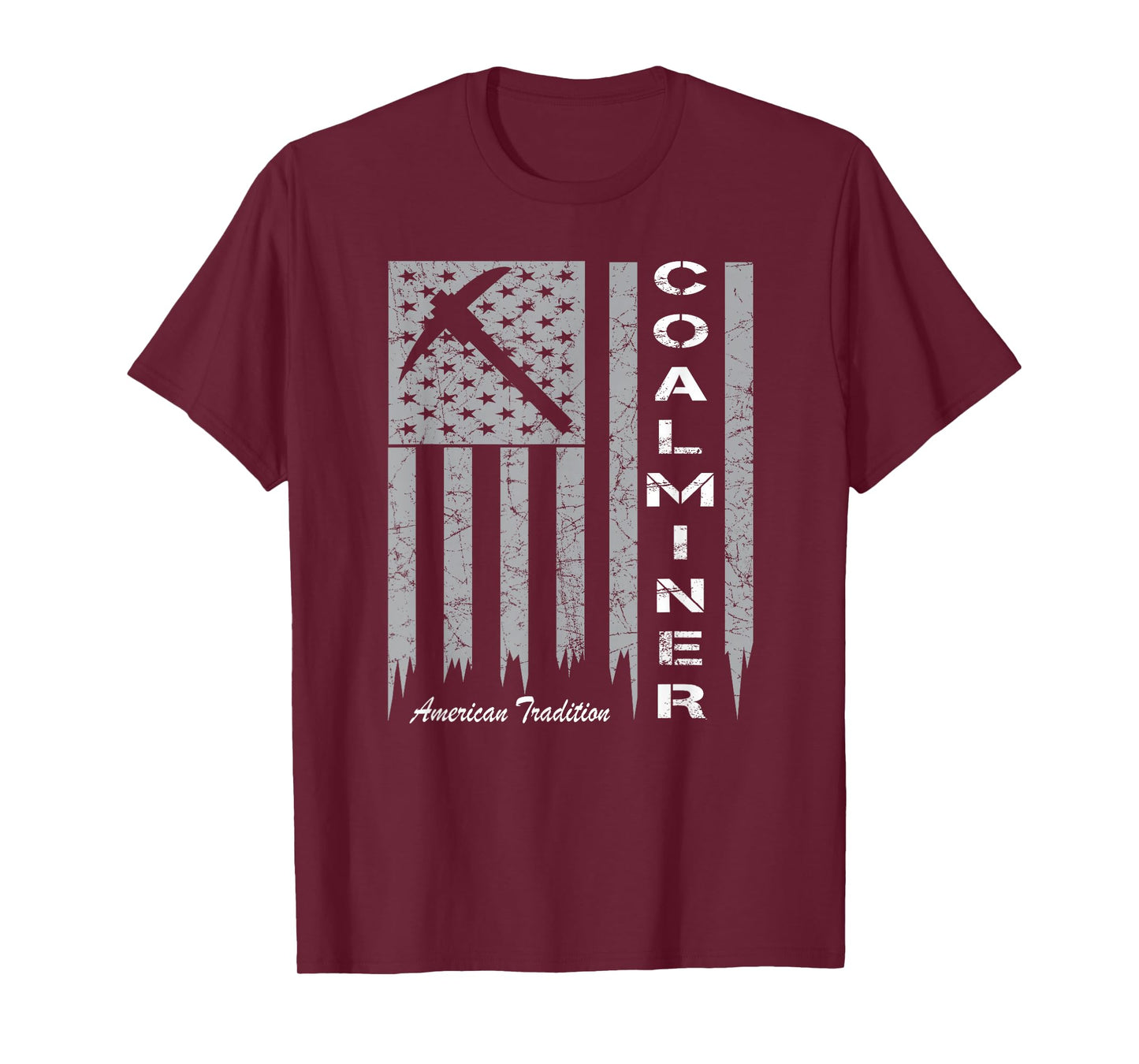 Coal Miner Shirt with American Flag for Proud Coal Miners T-Shirt
