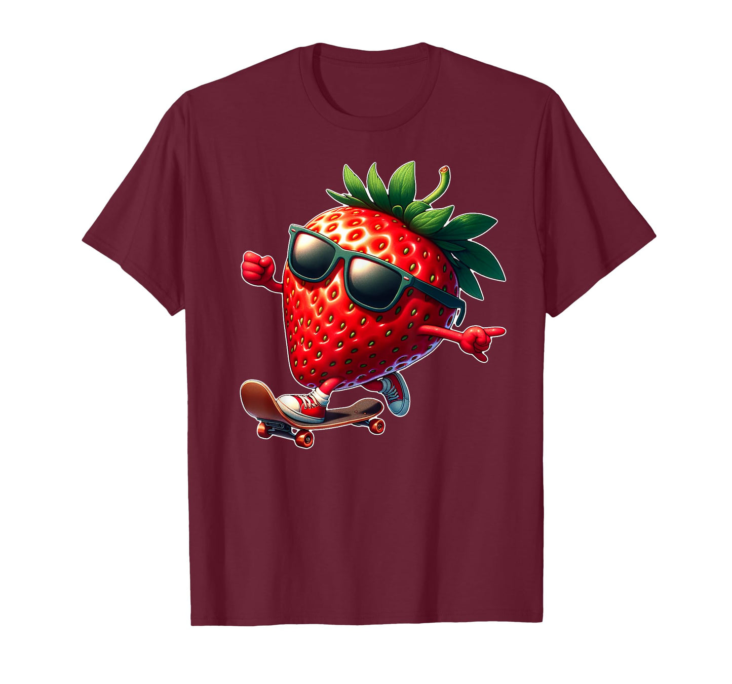 Funny Cool Skateboard Strawberry Festival 2024 Kids Toddlers T-Shirt
