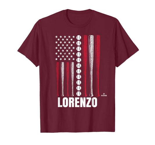 Baseball American Flag Lorenzo Cedrola Prospect Baseball Fan T-Shirt