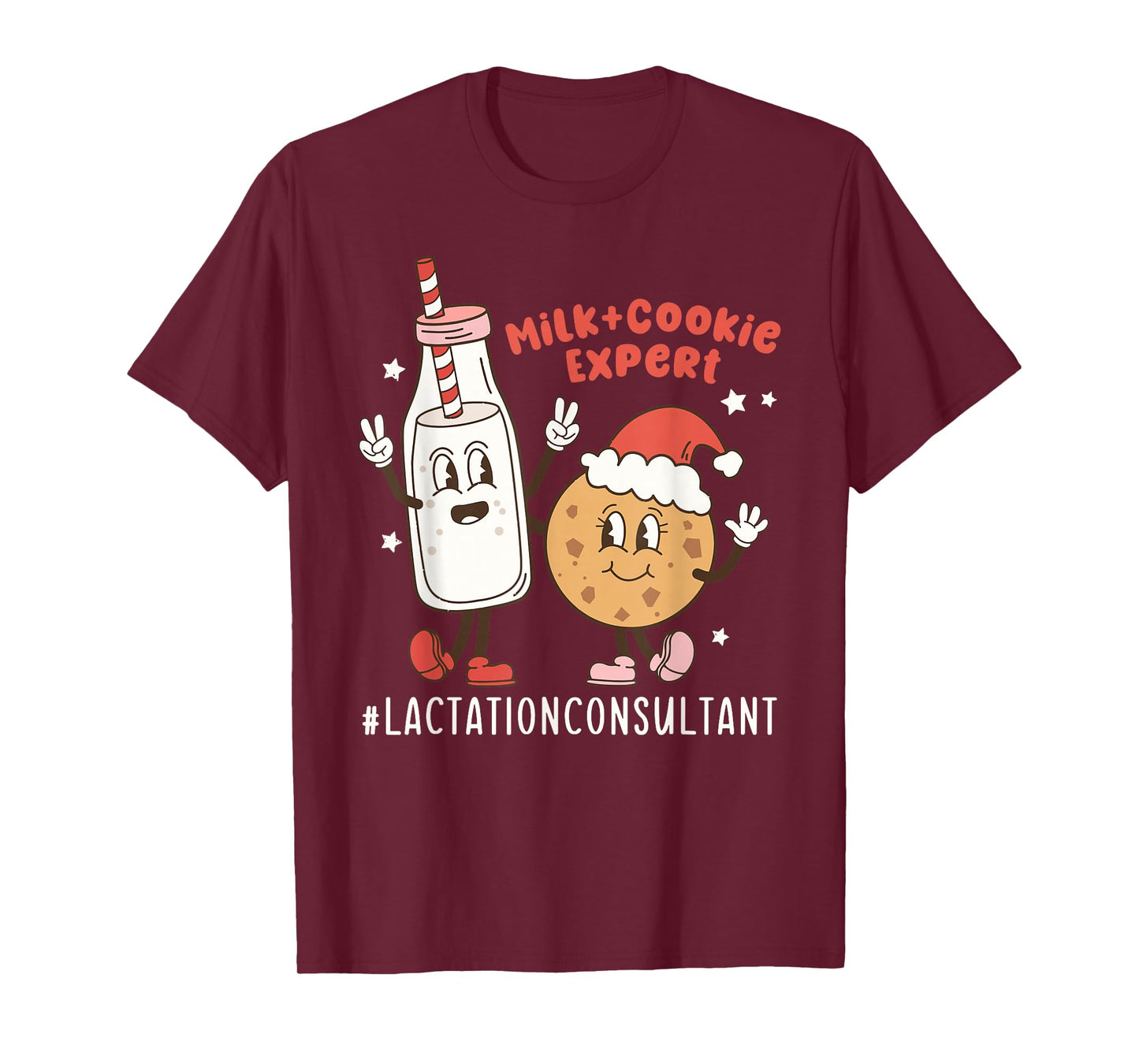 Christmas Lactation Consultant Breastfeeding Education IBCLC T-Shirt