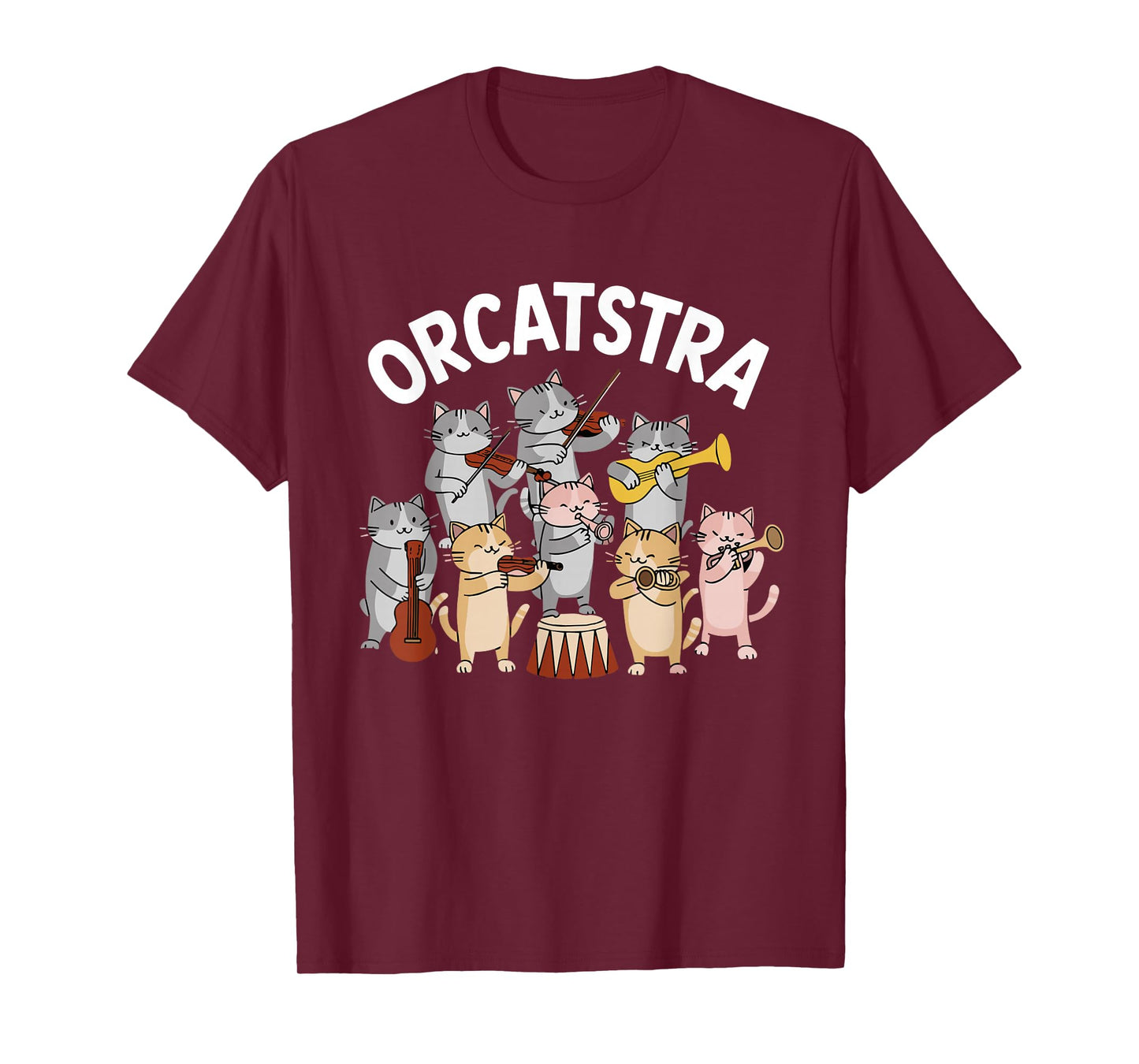 Orcatstra Cat Orchestra Funny Meme Internet Memes Cat Lover T-Shirt