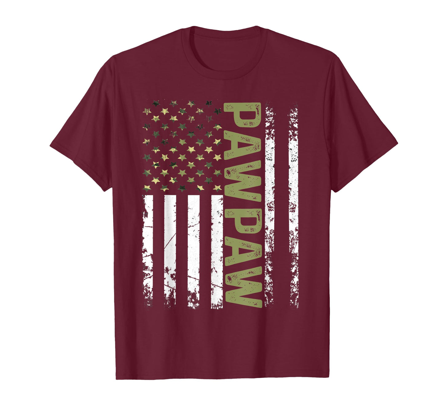 Cool Pawpaw American Patriotic USA Flag Father's Day T-Shirt for Men