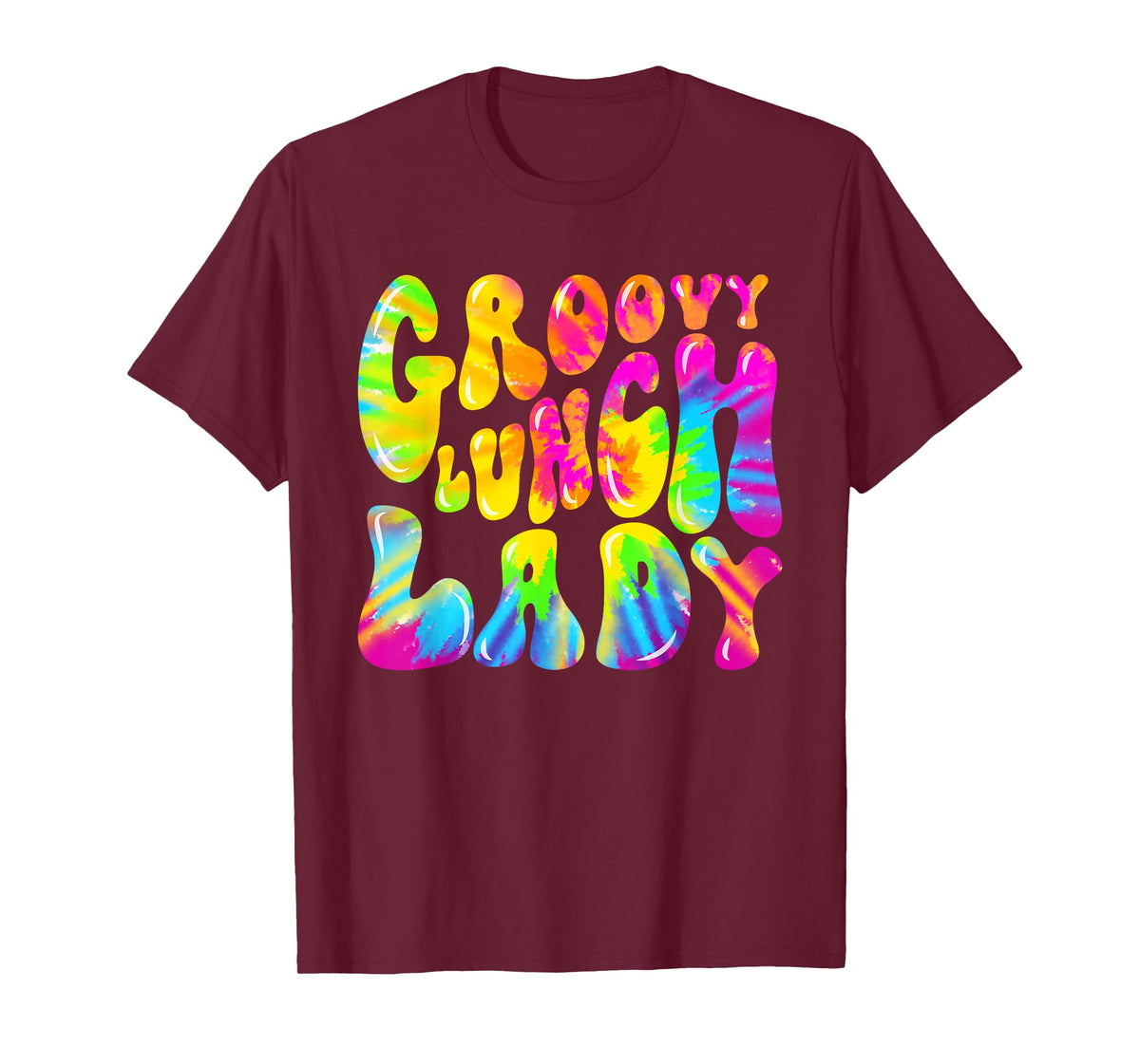 Groovy Lunch Lady Shirt, Cafeteria Canteen Tie Dye Groovy T-Shirt
