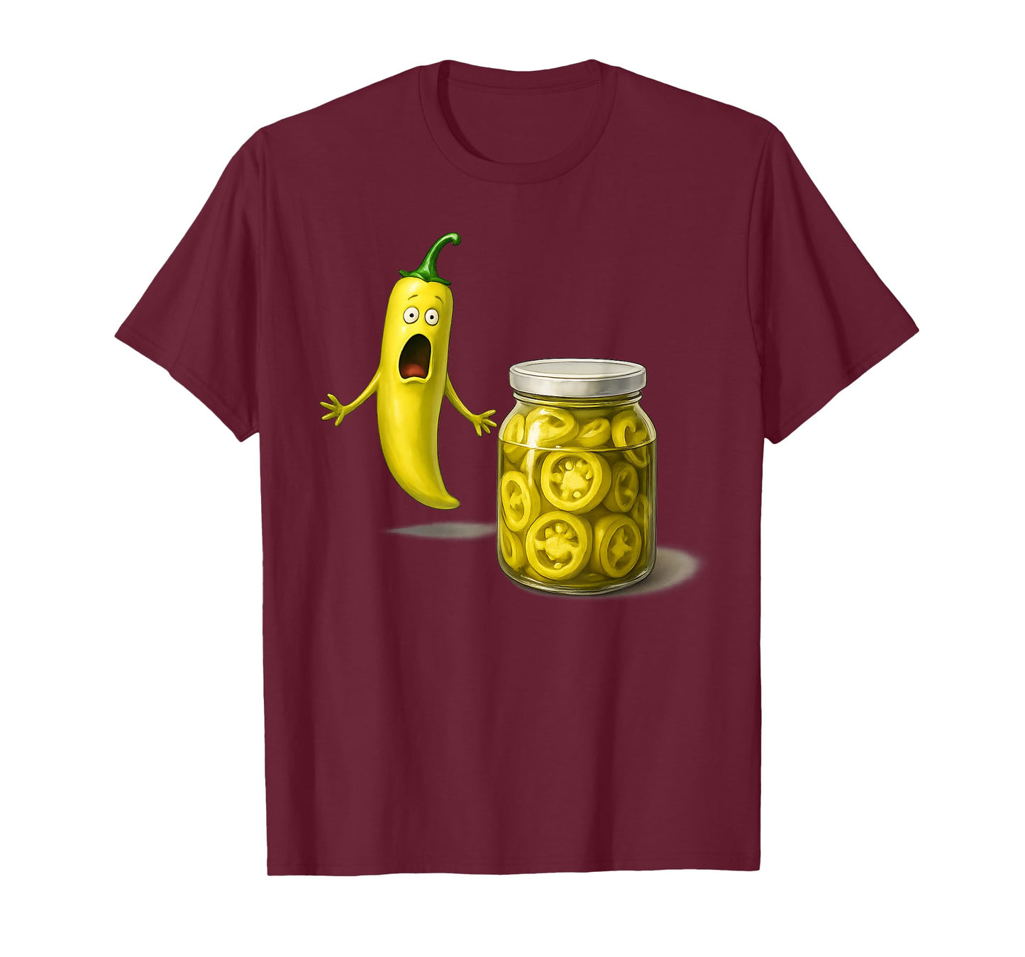 Pickle Surprise A Banana Peppers and A Jar of Sliced Pickles T-Shirt