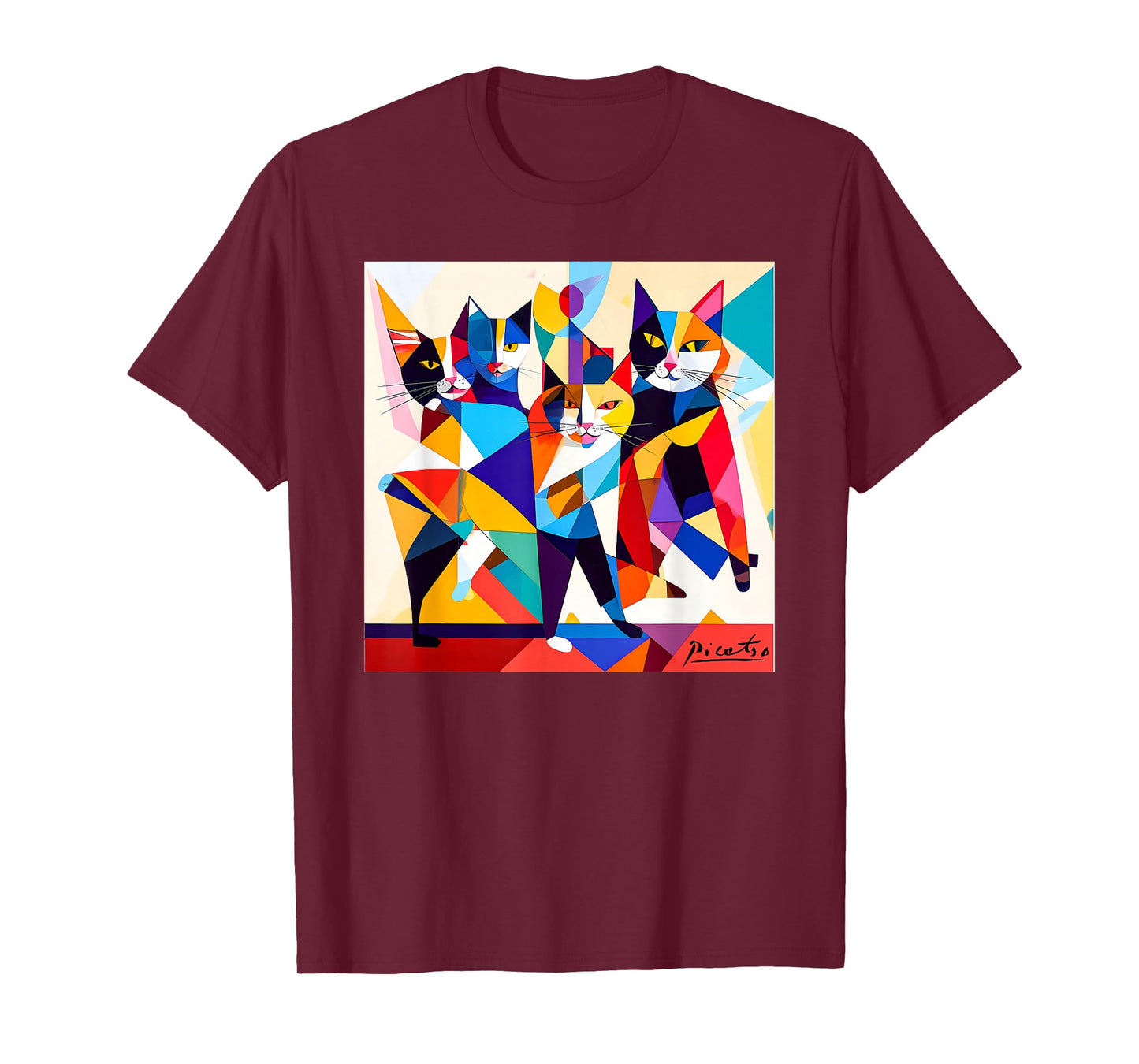 Cubism art inspired - parody work of Picatso T-Shirt