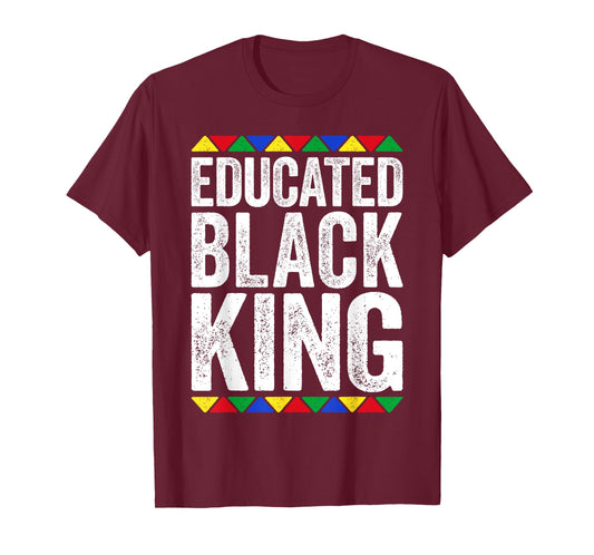 Educated Black King Shirt Black History Month T-Shirt