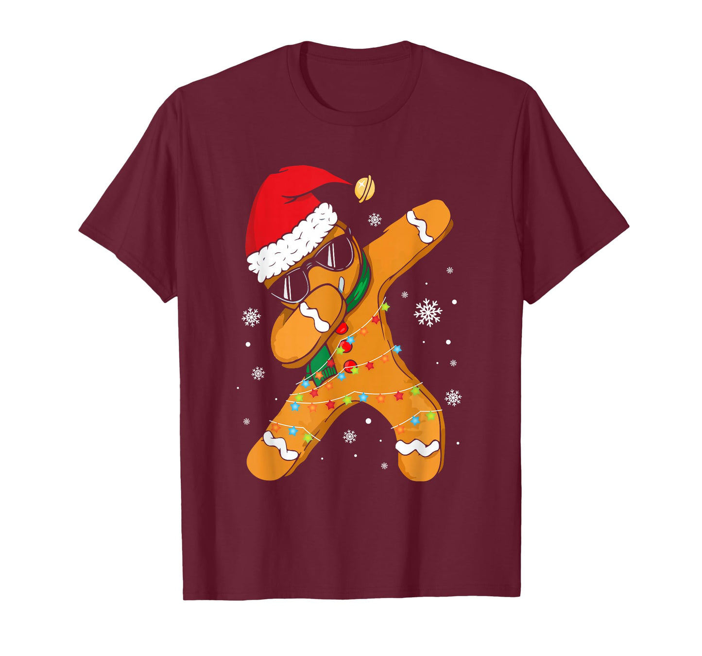 Dabbing Gingerbread Christmas Boys Girls Kids Funny Xmas Dab T-Shirt