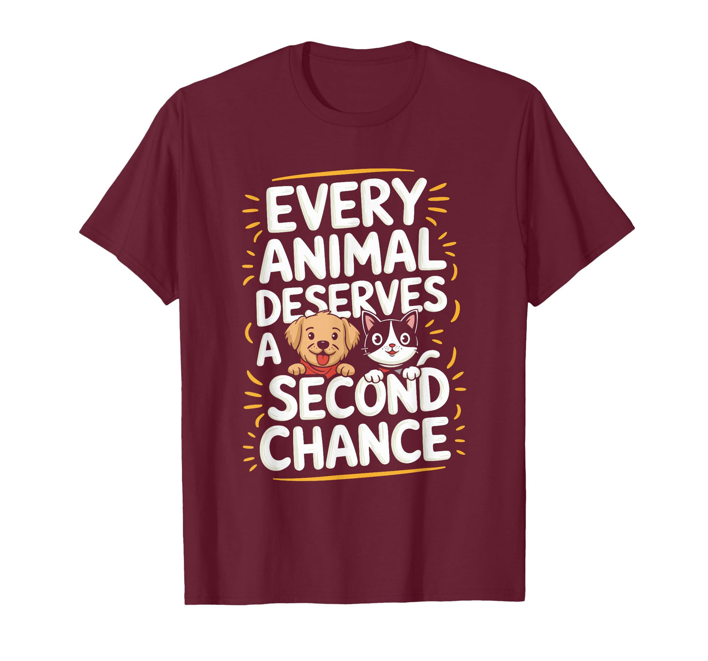 Animal Shelter Save Pet Design Dog and Cat Animal Rescue T-Shirt
