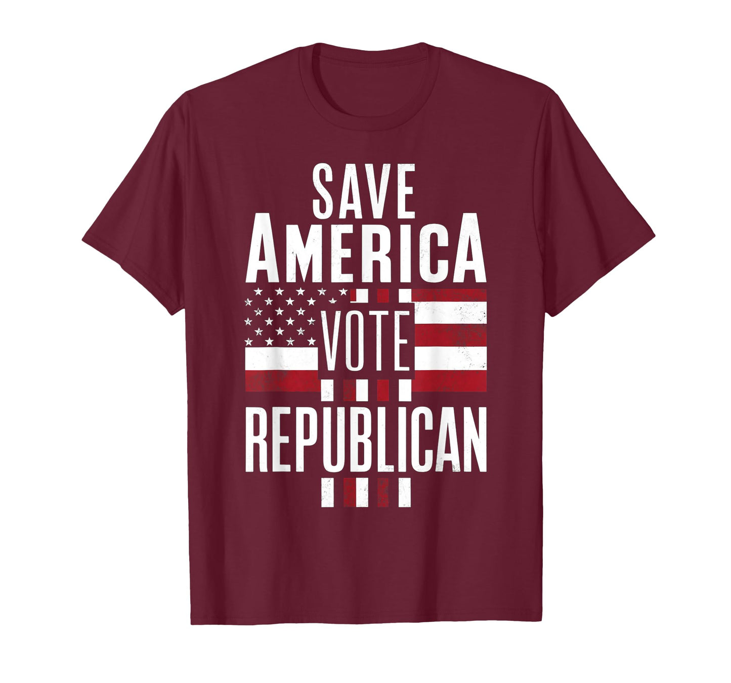 Save America Vote Republican US Flag Trump Vote Republican T-Shirt