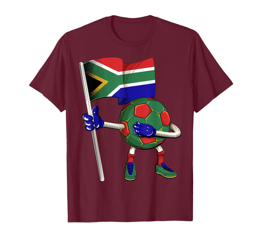 South Africa Soccer Jersey Africa Flag Football Dab Funny T-Shirt