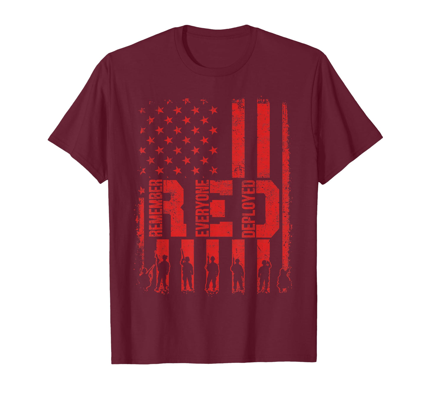 Retro Red American Flag Until They All Come Home RED Friday T-Shirt