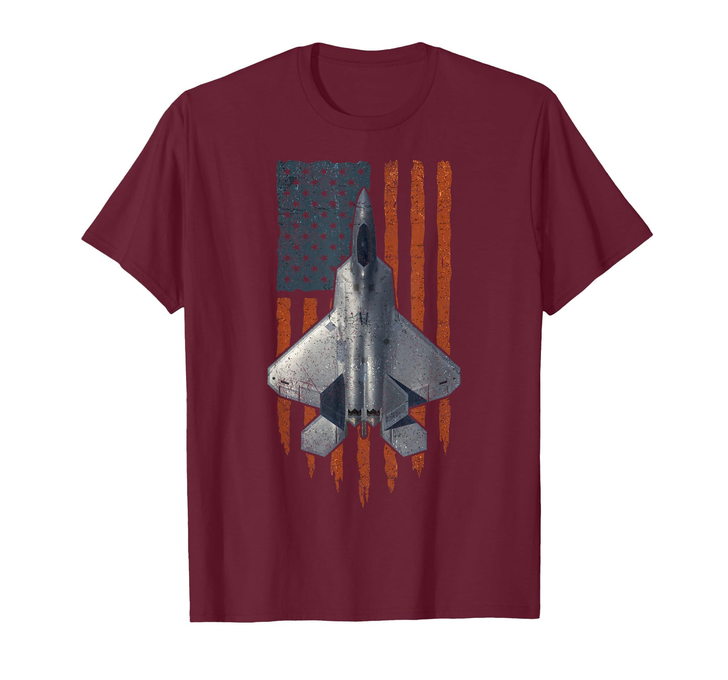 F-22 Raptor Funny USA Flag T-Shirt