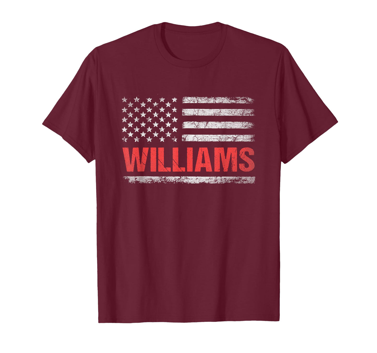 Williams Name American Flag - Williams Last Name T-Shirt