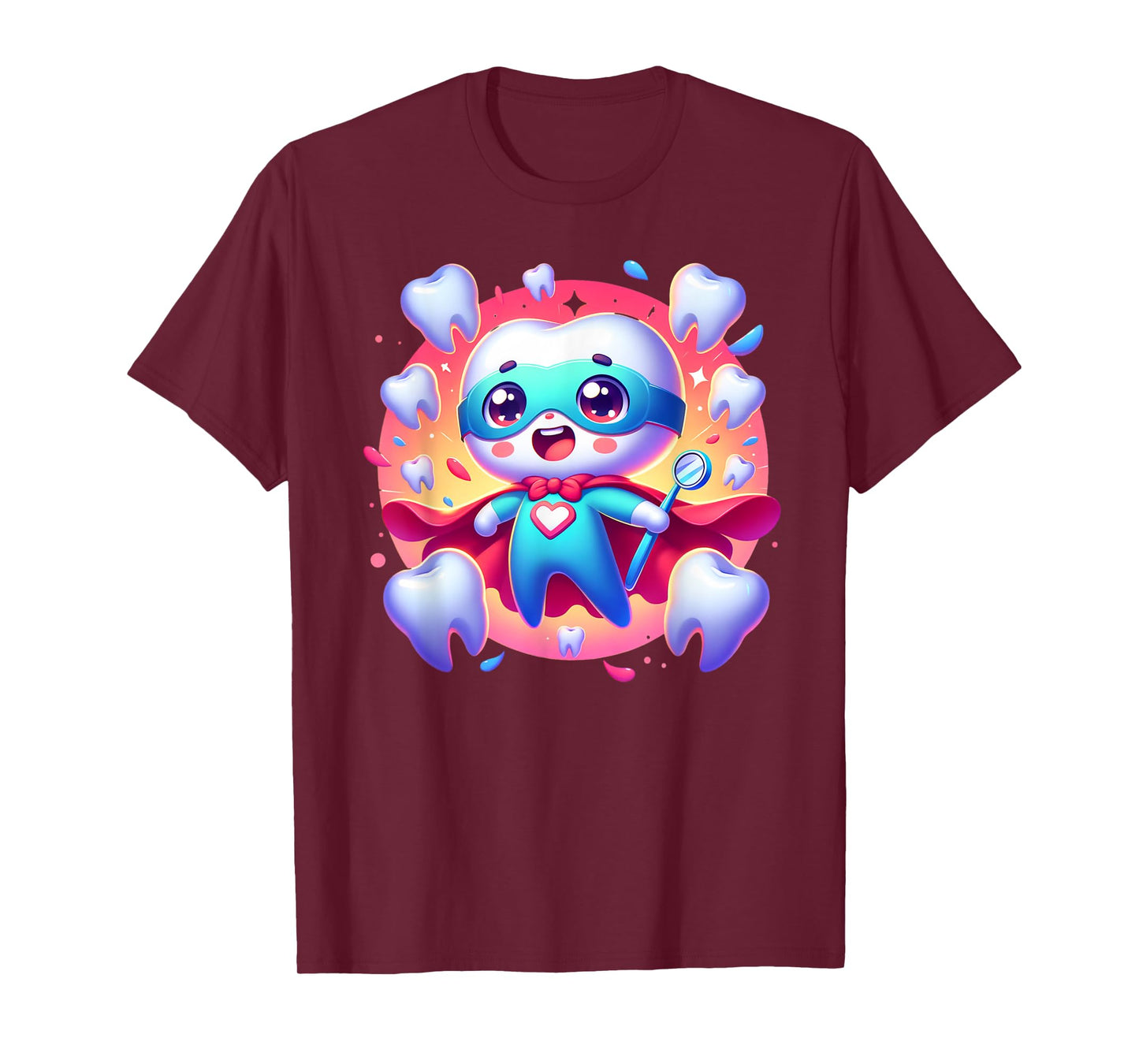Cute Super Hero Dentist Superhero Tooth Doctor T-Shirt