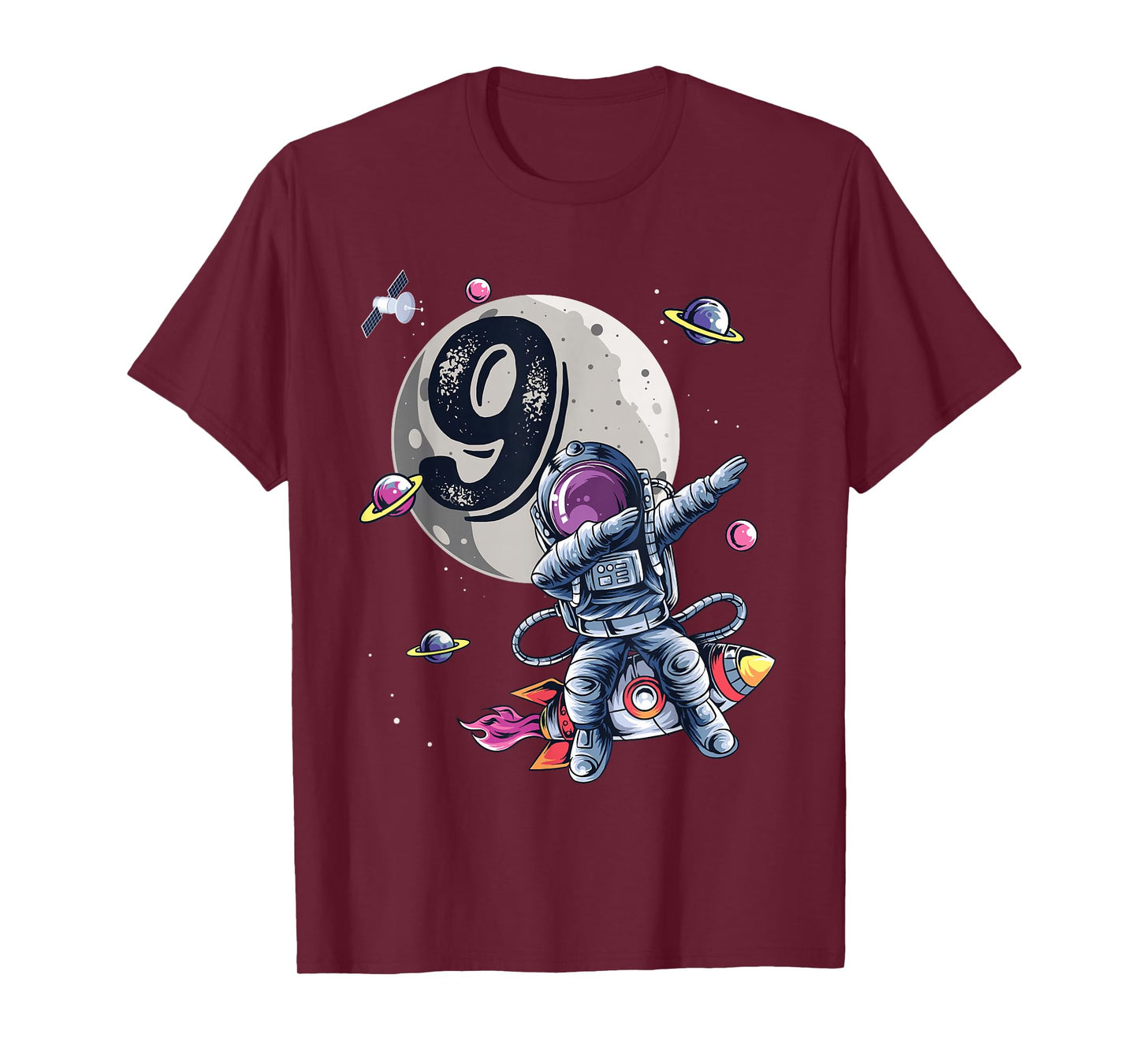 9 Years Old Birthday Boy Astronaut Gifts Space 9th B-Day T-Shirt