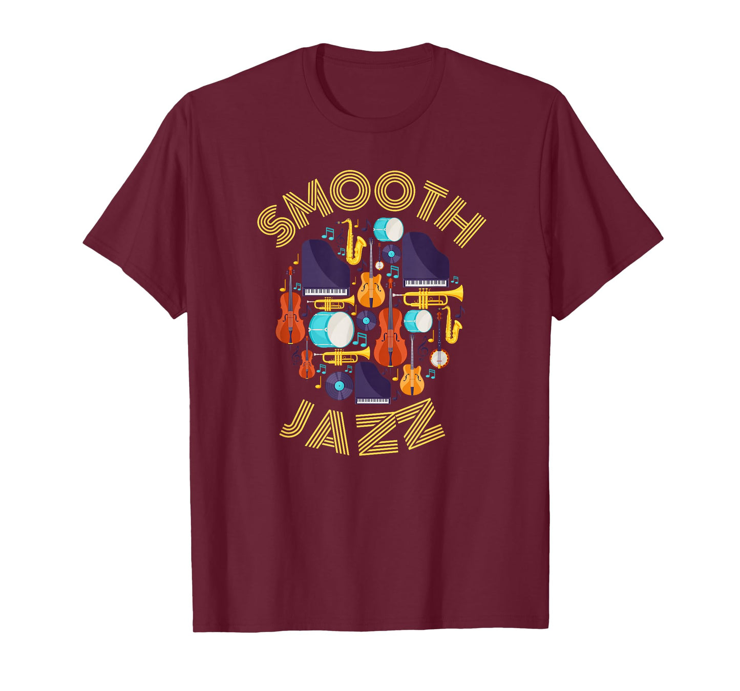 Smooth Jazz Instruments Music Fun Concert T-Shirt