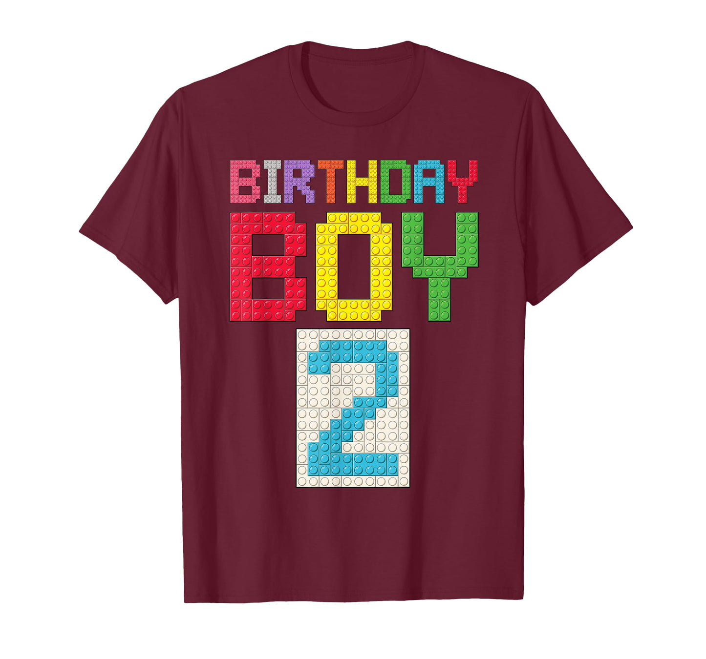 2nd birthday Boy master builder 2 years old block building T-Shirt