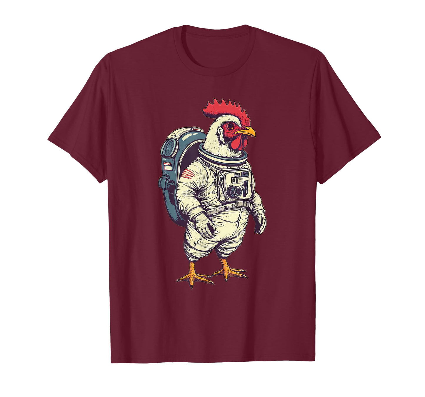 Astronaut Chicken Funny Chicken Lover T-Shirt