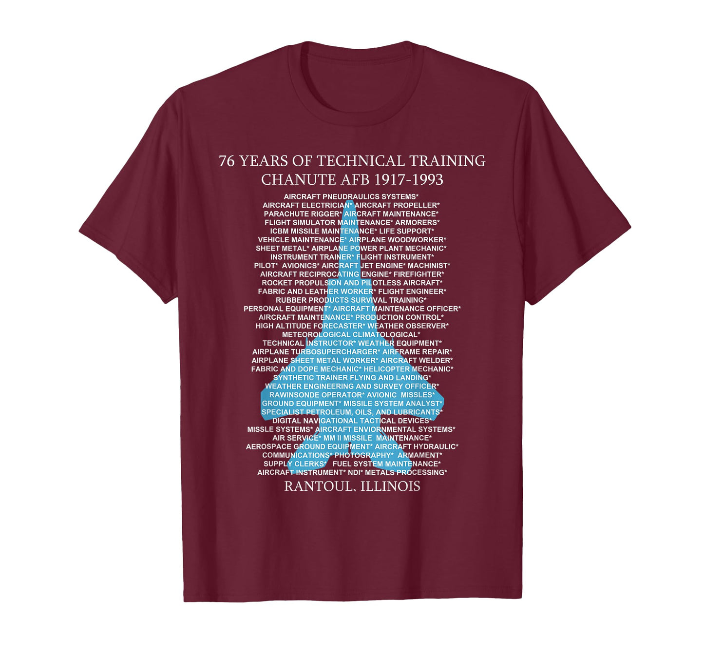 Chanute AFB F-15 EagleT-Shirt TShirt Rantoul, Illinois T-Shirt