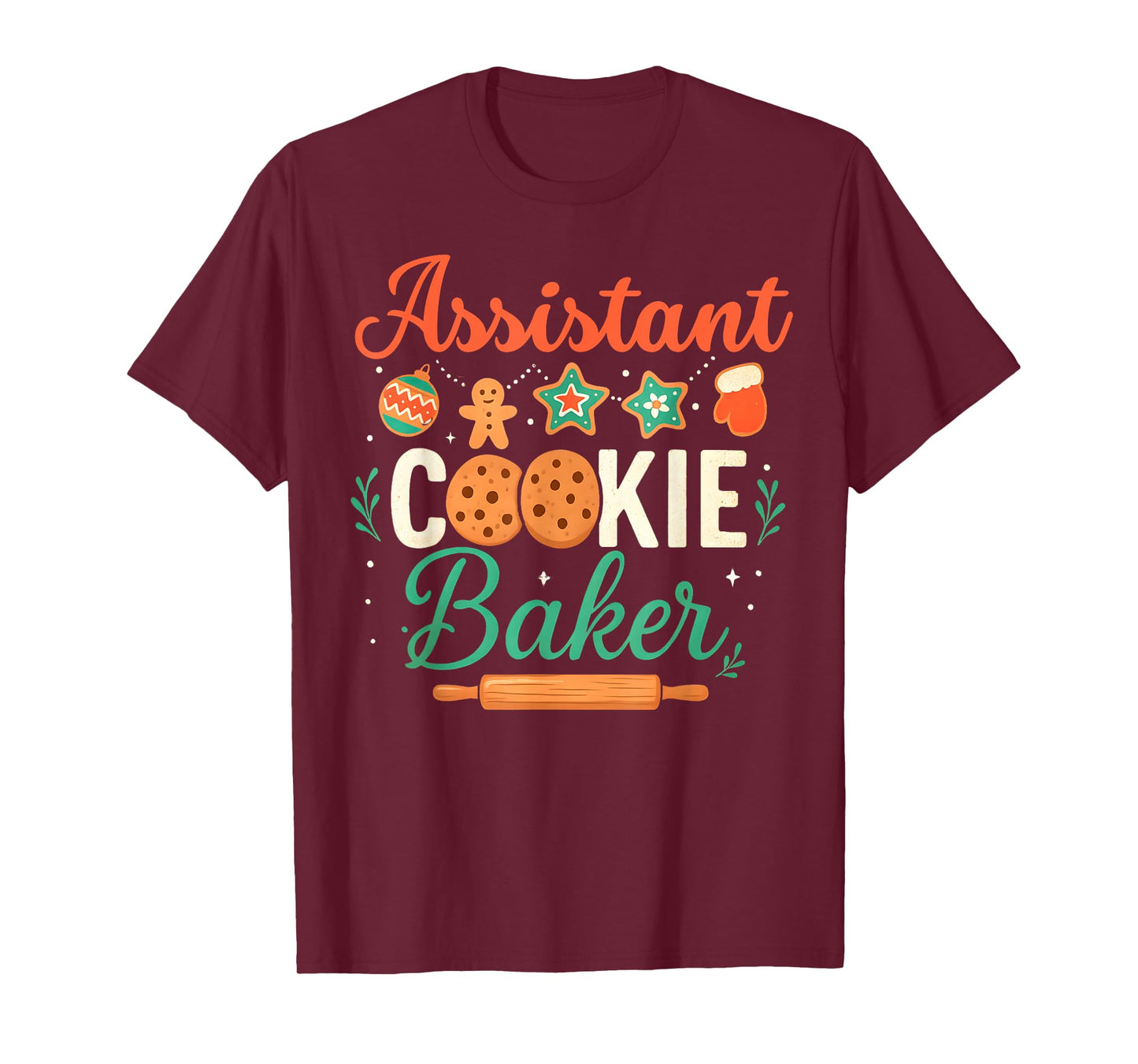 Assistant Cookie Baker Matching Holiday Baking Xmas Family T-Shirt