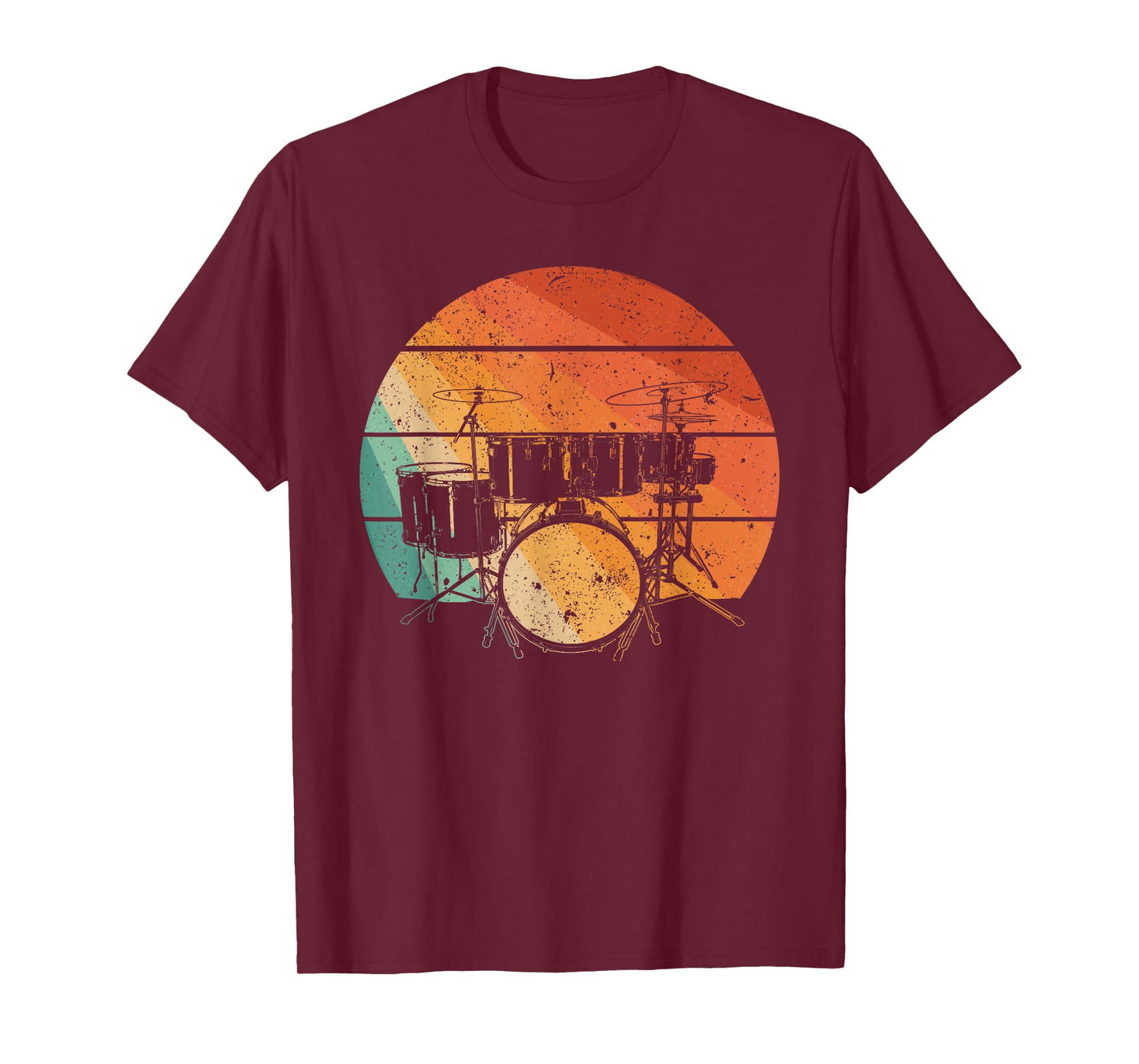 Cool Drummer Design for Men Women Drumming Drum Set Drummer T-Shirt