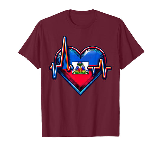 Haitian Flag Day Love Haiti Haitian Haitian Roots Haiti Flag T-Shirt