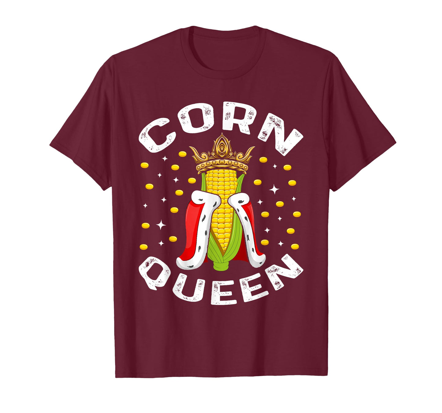 Cool Corn Queen For Women Girls Food Farming Corn Cob Farmer T-Shirt