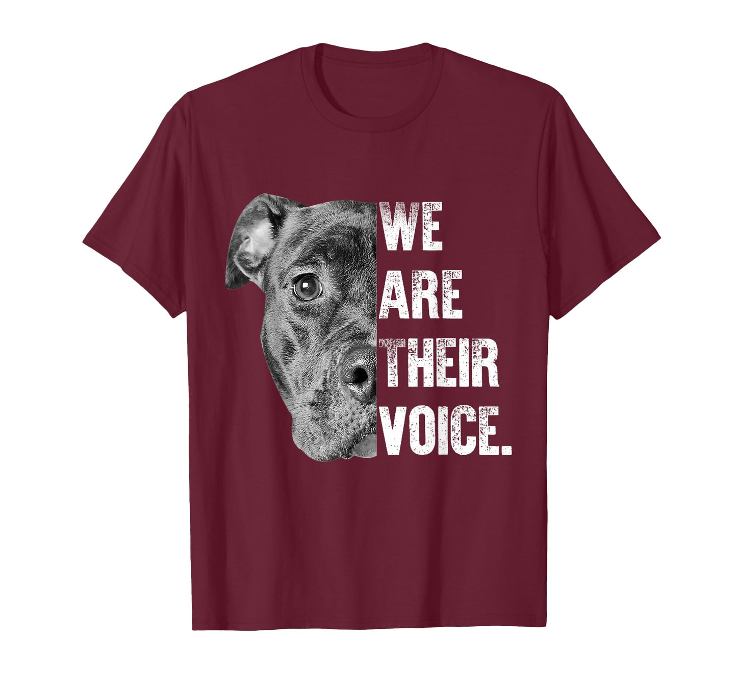 We AreTheir Voice Gift Womens Mens & Dog Lovers & Dog rescue T-Shirt